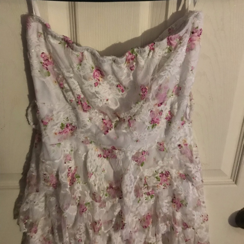 Floral tube top